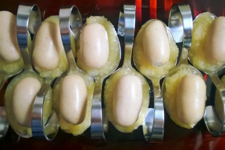 Cuillères Pomme & Boudin Blanc